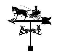 Metal Weather Vane with Animal Ornament Wind Vane for Roofs Weathervane Wind Direction Indicator Wildlife Outdoor Sheds Yard Roof Barns Decoration