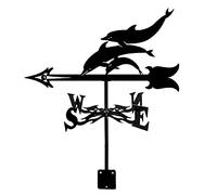 Metal Weather Vane with Animal Ornament Wind Vane for Roofs Weathervane Wind direction indicator Wildlife Outdoor Sheds Yard Roof Barns Decoration