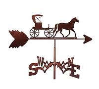 Metal Weather vanes Weathercock,Weathervane Wind Direction Indicator for Garden Decor Roof Outdoor Ornament,Wind Vane Garden Courtyard Decoration