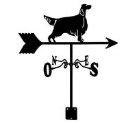 Metal Weathercock Garden Weathervane Stainless Steel Weather Vane for Roof Mount Outdoor Wind Vane Farm Scene Garden Stake Wind Direction Indicator with Coating Measuring Tool Gard