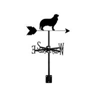 Metal Weathervane Bulldog Dog,Cavalier King Charles Direction Indicator Kit Gardens Roof Mount Dog Weather Vane Easy to Assemble for Outdoor Lawn Fence, Bulldog Dog