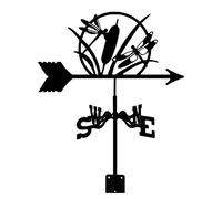 Metal Weathervane Iron Weather Vane With Mounting Bracket Animal Decoration Wind Vane Bee Dragonfly Design Wind Direction Indicator East South West North Measuring Tool