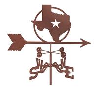 Metal Weathervane Iron Weather Vane with Mounting Bracket Decoration - East South West North Direction Wind Direction Indicator for Outdoor Use