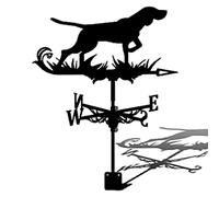 Metal Weathervane Iron Wind Vane For Yard With Mounting Bracket Animal Decoration Wind Vane For Yard Design Wind Direction Indicator East South West North Measuring Tool