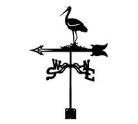 Metal Weathervane Iron Wind Vane For Yard With Mounting Bracket Animal Decoration Wind Vane For Yard Design Wind Direction Indicator East South West North Measuring Tool