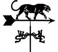 Metal Weathervane Outdoor Iron Wind Vane Stainless Steel Yard Weather Vane Wind Direction Indicator Lion Wind Measuring Tool-Lioness