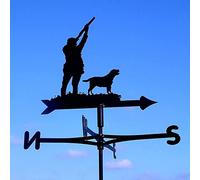 Metal Weathervane Outdoor Roof Garden Weather Vane Measuring Tool Mount Yard Decor Weather Vane, Wind Direction Indicator Yard Roof Barns Decoration