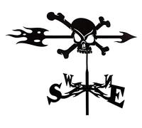 Metal Weathervane Practical Wind Direction Indicator Outdoor Stainless Steel Weather Vane Yard Wind Vane Direction Wind Speed Direction Indicator For Farm Yard Garden Gazebo Decorations Gard