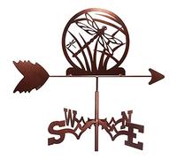 Metal Weathervane Weather Vane with Animal Ornament,Wind Direction Indicator Garden Stake Weather Vane Professional Measuring Tool Garden Outdoor Yard Easy Use