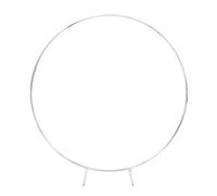 Metal Wedding Arch - 1m Circular Balloon Support for Party Decorations Birthday Backdrop White Balloon Arch for Weddings and Celebrations