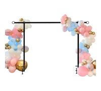 Metal Wedding Arch | Adjustable Rectangular Party Arch | Reusable Table Balloon Archs Stand for Balloon/Flower Decoration, Detachable/Easy Assembly