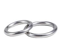 Metal Welded O Ring，Stainless Steel Seamless Ring Circle O-Ring 304 Round Rings Suitable for Camping(ID:100mm)