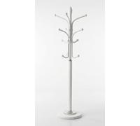 Metal White Top Quality Coat Hanger Stand with Self Rustic Metal Frame Multifunctional Usage for Home Interior Stone Coat Rack Luxury 178 (Height)
