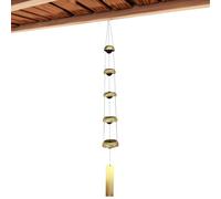 Metal Wind Chimes Decor - Handmade Copper, Melodious Outdoor Decorative, Disintegration Resistant Material Soothing Sound Healing for Beach House Garden, Hanging Zen Ornament, Tunable Tube Design