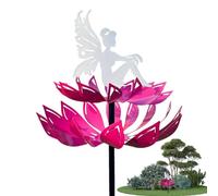 Metal Wind Chimes Elves Fairies Windmill Garden Fairy Wind Chime Metal Windmill Fairy Wind Chime Windmill for Garden Handmade Garden Art Ornament Novelty Spinner