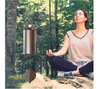 Metal Wind Chimes Outdoor Large Deep Tone - Deep Resonance Serenity Bell Windchime, Unique Low Tone Wind Chimes for Outside Copper Garden Decor