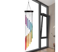 Metal Wind Chimes - Waterproof Wind Chime | Koshi Aria Tuned Windchimes | 12 Tuned Tubes With 3.34in Bells, 23.6in Waterproof Outdoor Wiind Chimee For Balcony, Front Door, Meditation, Funeral, Terrace