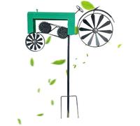 Metal Wind Spinner Sculpture Tractor Garden Decor
