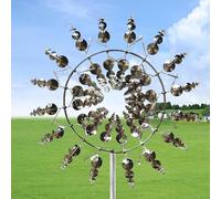Metal Windmill, Metal Windmill, Magic Windmill, Garden Metal, Unique Magic Lawn Wind Spinner for Yard and Garden Wind Catcher, 31 x 93 cm