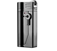 Metal Windproof Lighter, Refillable with Adjustable Flame, Safety Switch, Ideal for Barbecue and Candles, Great as a Gift for Men