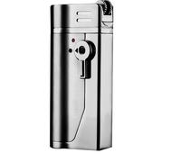 Metal Windproof Lighter, Refillable with Adjustable Flame, Safety Switch, Ideal for Barbecue and Candles, Great as a Gift for Men