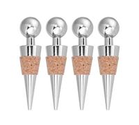 Metal Wine Stopper Bottle Sealer for Red Wine 4pcs