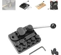 Metal Wire Bending Jig Set with Adjustable Dies - Professional Jewelry Making Tool for DIY Rings, Spoon Earrings & Wire Wrapping - Heavy Duty Steel Construction, 22 Molds Included (Type-A)