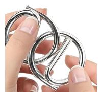 Metal Wire Brain Puzzle - Classic Brain Teaser Game for All Ages, Mental Stimulation Toy | Portable Intelligence Challenge for Home, Office, School, Kids & Adults