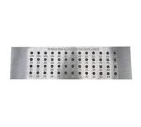 Metal Wire Draw Plate Tool with 52 Holes 0.04-1.6mm Round Shape Craft Scale Marking Tool