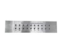 Metal Wire Draw Plate Tool with 52 Holes 0.04-1.6mm Round Shape Craft Scale Marking Tool