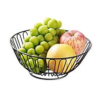 Metal Wire Fruit Basket - Counter Vegetable Storage Bowl - Large Capacity Wire Fruit Holder Storage Baskets Countertop, Tabletop Bowls for Vegetables and Snacks