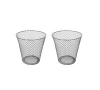 Metal Wire Mesh Waste Bin with Open mesh Construction, Open-top Basket for Offices, Study Rooms and classrooms, Black Colour and 0 x 0 x 0cm, for Paper Waste, in Living Spaces