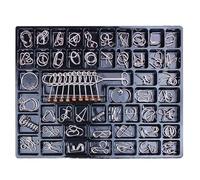 Metal Wire Puzzle, Logic Thinking Training Toy, Unlock Interlocking Wire Puzzles, for Children Adults Home Office Classroom Travel Train Camping Birthday Holiday