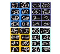 Metal Wire Puzzle | Unlock Interlock Chinese Ring | Brain Teaser Metal Wire Puzzle,for Children Adults Boys Girls Students Home Party Game Night Classroom