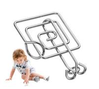 Metal Wire Puzzles - Metal Ring Puzzle Game, Chinese Ring Brain Teaser Toy | Disentanglement Magic Trick Party Favor, Kids Unlock Puzzles Challenge Game for Kids Adults Mind