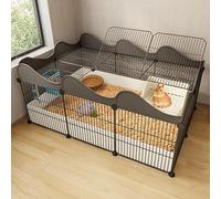 Metal Wire Rabbit Hutch Indoor - Small Animal Cage and Pet Enclosure for Cats and Small Pets, Spacious Exercise Area for Indoor Use
