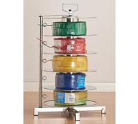 Metal Wire Rack Dispenser, 2-5 Layers Removable, Up to 100 Lbs Capacity, for 1-10 Square (100 M Per Reel), Commercial Industrial Grade