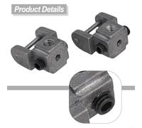 Metal Wire Saw Blade Chuck Holder Pair, 2x2cm Scroll Saw Blade Clamp Adaptor for DIY Woodworking, Modeling, Curve and Pattern Cut