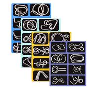Metal Wire Set - 32 Piece Riddles | | Mental Development Intelligence Toy | Parent Child Interaction Gift | Basket
