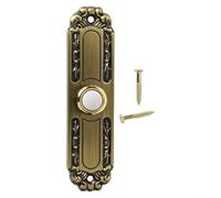 Metal Wired Doorbell Button with 24 Hour Lit Antique Style Light, Compatible with Voltage Range 8 24V and Suitable for Front or Back Door Installation