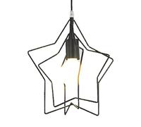 Metal with Adjustable Pendant Light Scandinavian Romantic Hanging Lamp Fashion Pentagram Ceiling Chandelier Lamps - Hollow Suspension Lights Fixtures,Indoor Lighting
