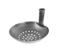 Metal with Long Handle for Gutter Cleaning 24cm Gardening Shovel with Holes Outdoor Debris and Leaf Removal for Farm and Garden (Grey2, 24cm)