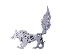 Metal Wolf Model | Metal Animal Model Kit | Funny Detachable Ornaments to Assemble, Interactive 3D Puzzles, Realistic Wild Kits for Teenagers, Home Decorations for BA