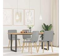 Metal & Wood Dining Chair Padded Seat & Backrest Durable Breathable Fabric Perfect for Dining Room Living Room or Bedroom Use.