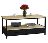 Metal Wood Sofatic Coffee Table Flonila 45x100x50 - VCM