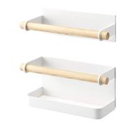 Metal & Wood Umbrella Stand - Japanese Style Indoor Wall-Mounted Umbrella Holder, Elegant Storage Solution for Home Entryway, Living Room, and Office Decor.