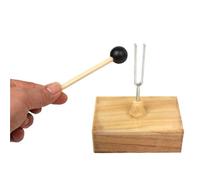 Metal & Wooden Resonance Tuning Fork Set Sound Wave Vibration Demonstrator Middle School Physics Acoustics Experiment Lab Teaching Equipment Acoustic Test Tool