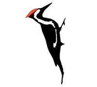 Metal Woodpecker Tree Ornaments, Vwogwel Shape Iron Silhouette Backyard