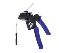 Metal Zip Ties Cutter Stainless Steel Cable Tie Gun for Self-Locking Stainless Steel Cable Ties Heavy Duty Tensioning Cutting Tool with Free Zip Tie Release Tool for Outdoor Fixing Fences, Pipes