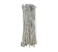 Metal Zip Ties - Multi-Purpose Rustproof Fastener, 100 Piece Bulk Pack with Self-Locking Head, Industrial 304 Stainless Steel, Weather-Resistant Strength, Repair Tool for Farmhouse Fences